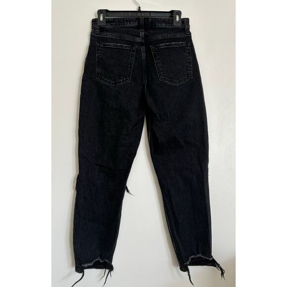 Black Abercrombie The Mom High Rise Curve Love Jeans 26/2 - Picture 5 of 8